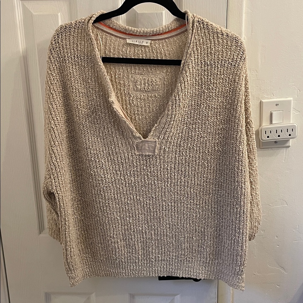 Vici Cream V-Neck Sweater